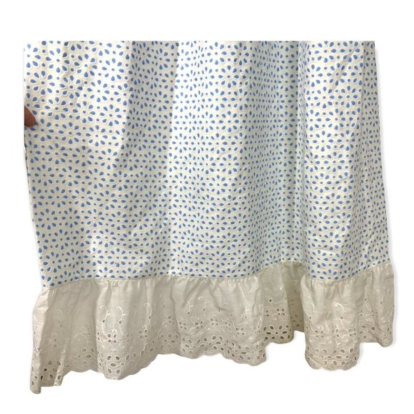 Vintage 70s Handmade Eyelet Pattern Sleeveless Maxi Dress Medium - Picture 3 of 11